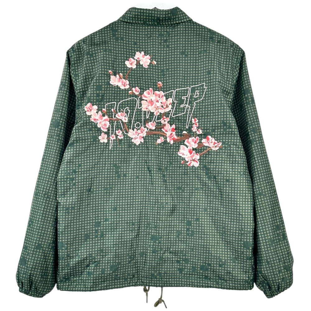 NWT 10 DEEP Dust To Dust Coach's Jacket - Green Floral Light Windbreaker Jacket